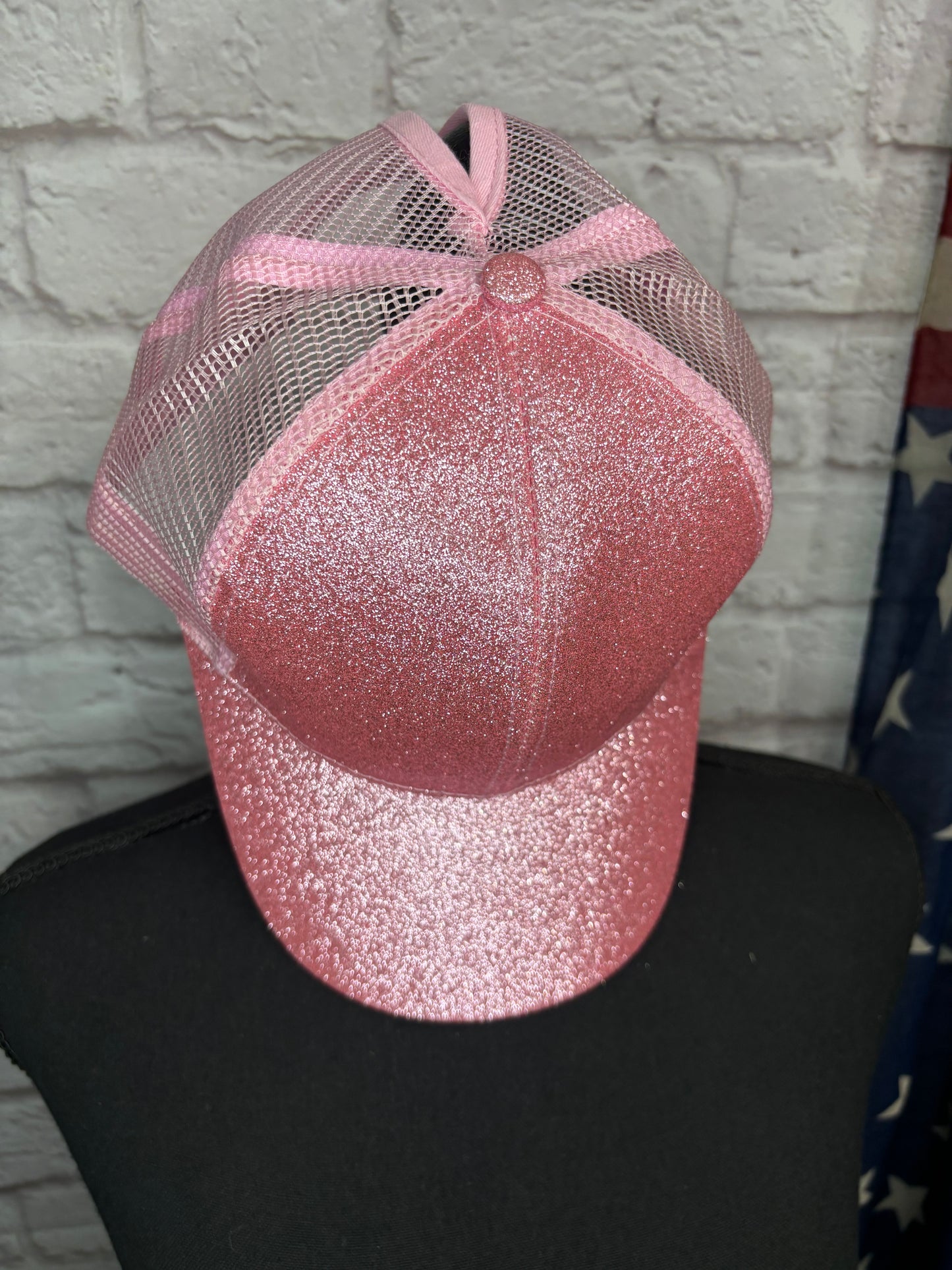 Dark Pink Glitter Hat