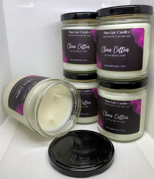 Clean Cotton Scented Jar Candles